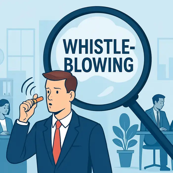 Immagine evocativa di whistleblowing in azienda | Qipo