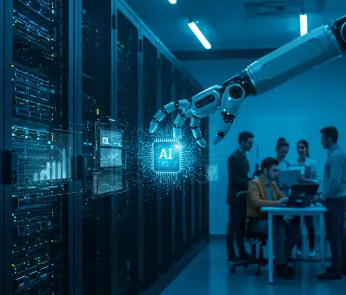 Immagine evocativa dell'intelligenza artificiale nell'analisi dei dati aziendali | Qipo