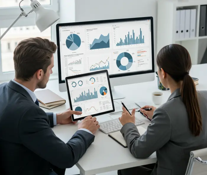 Due responsabili HR analizzano KPI e dati in azienda | Qipo