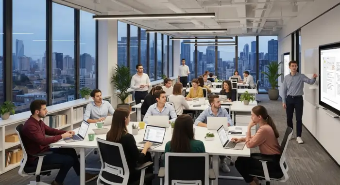 Dipendenti in ufficio moderno | Qipo